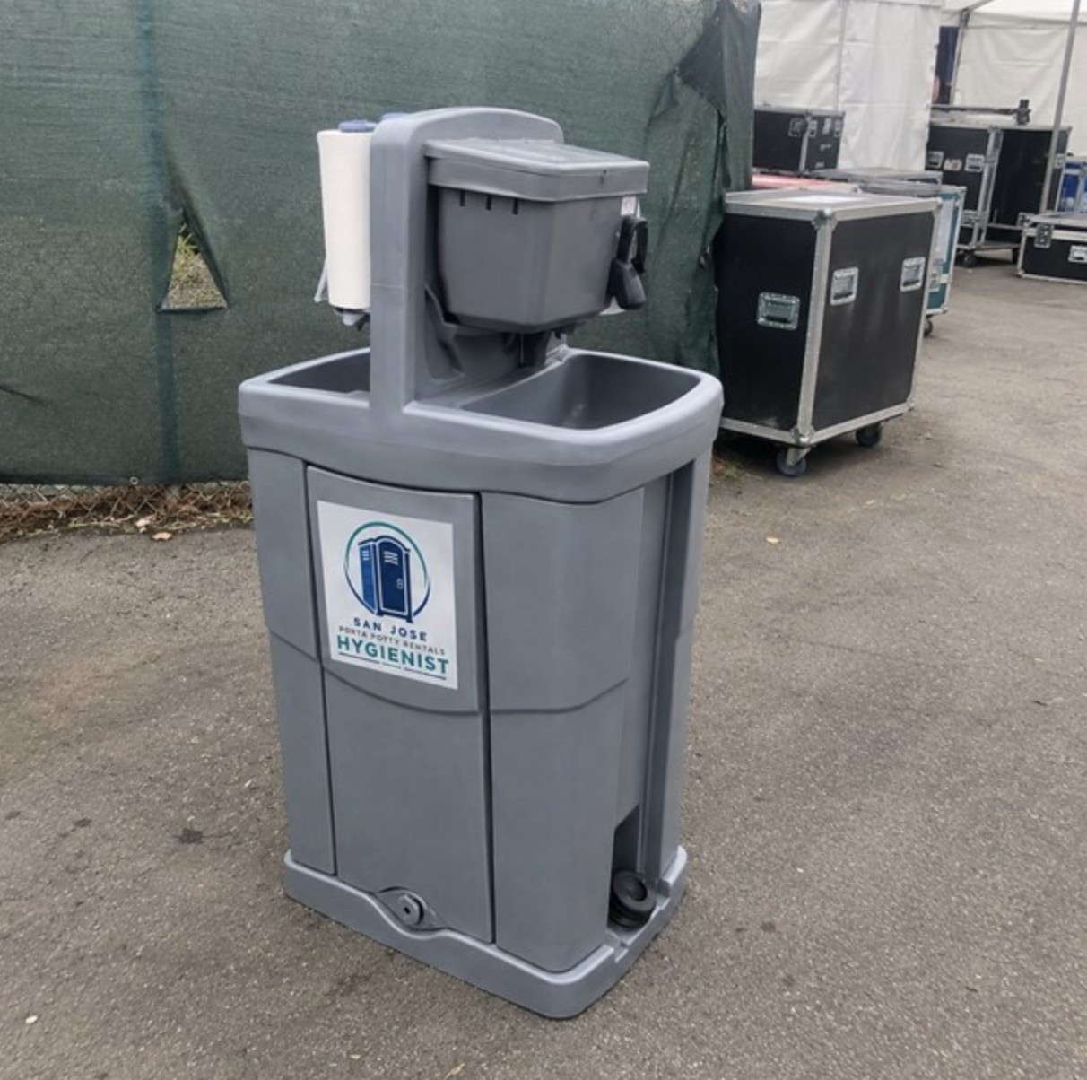 Portable handwash sink station rental in San Jose